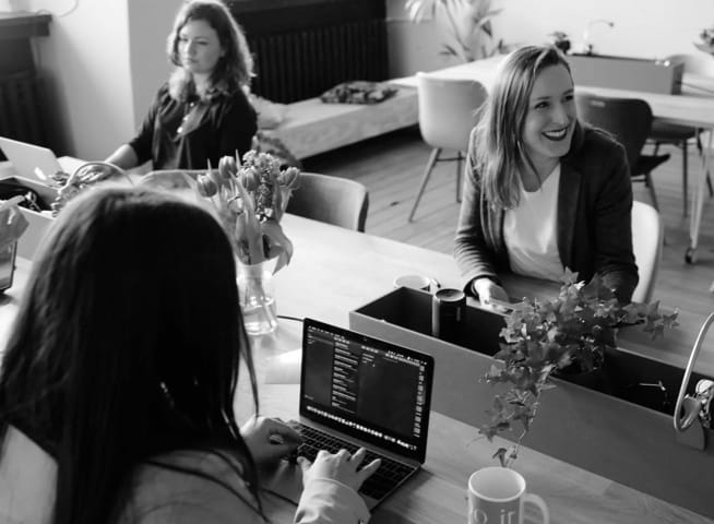 people sitting in the office